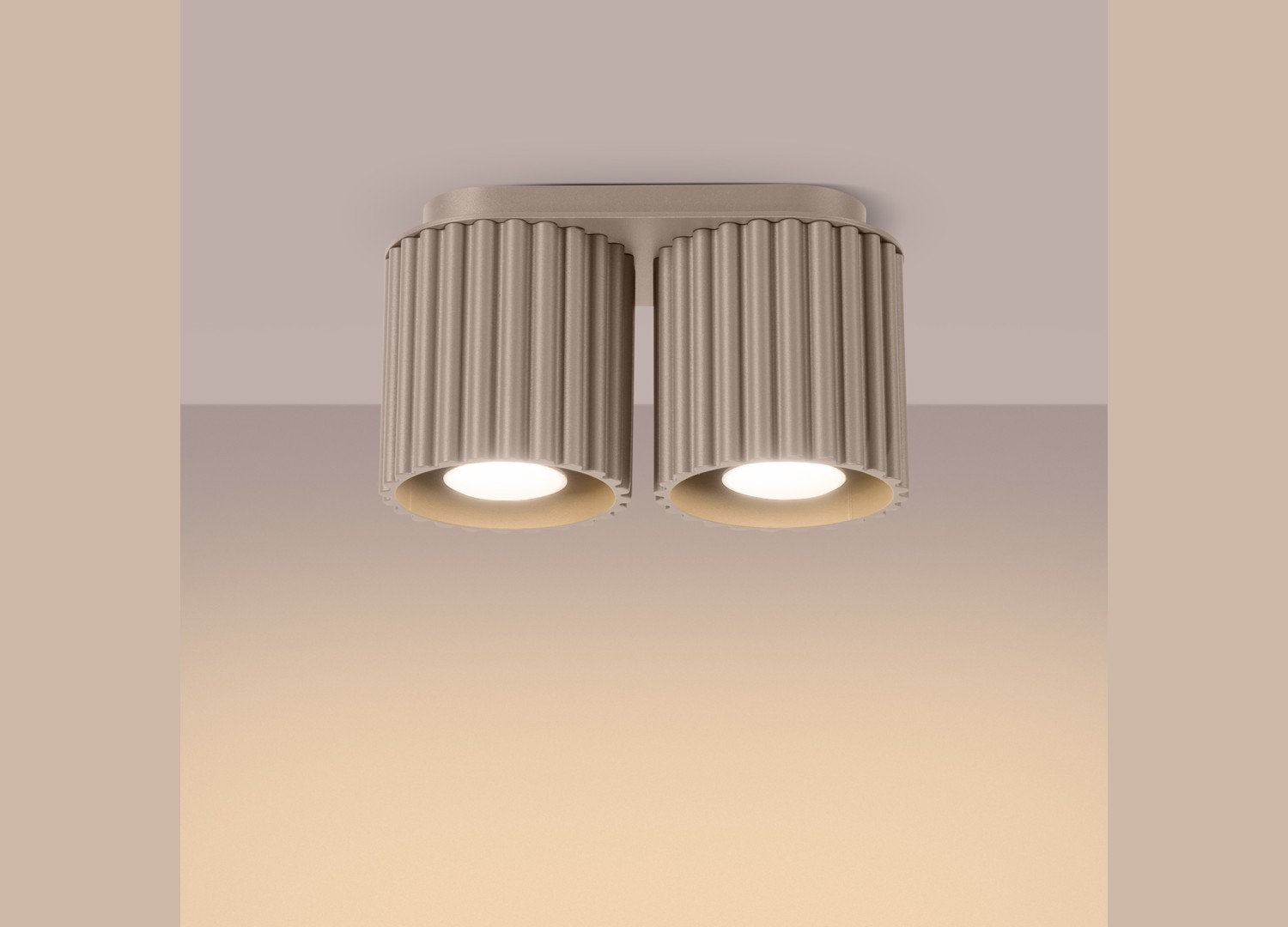 Plafonnier AURA 2 taupe GU10 – vue complémentaire 3