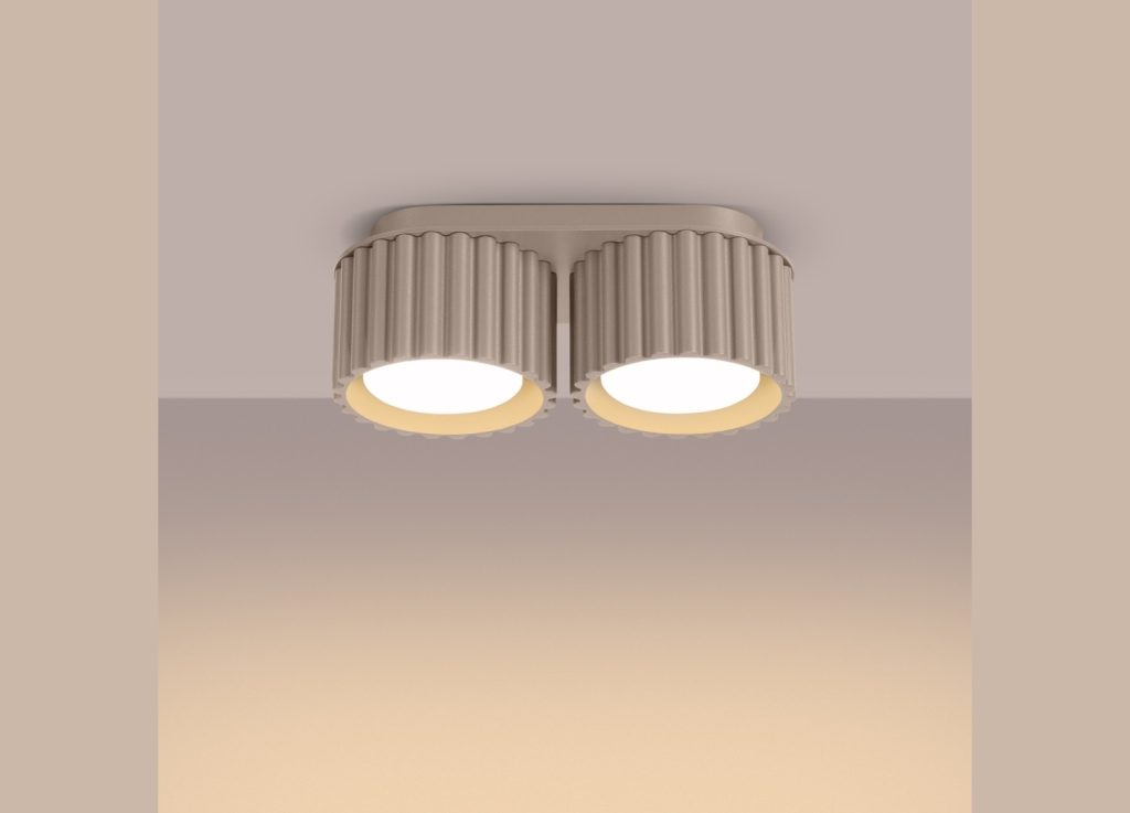 Plafonnier AURA 2 taupe GX53 – vue complémentaire 3
