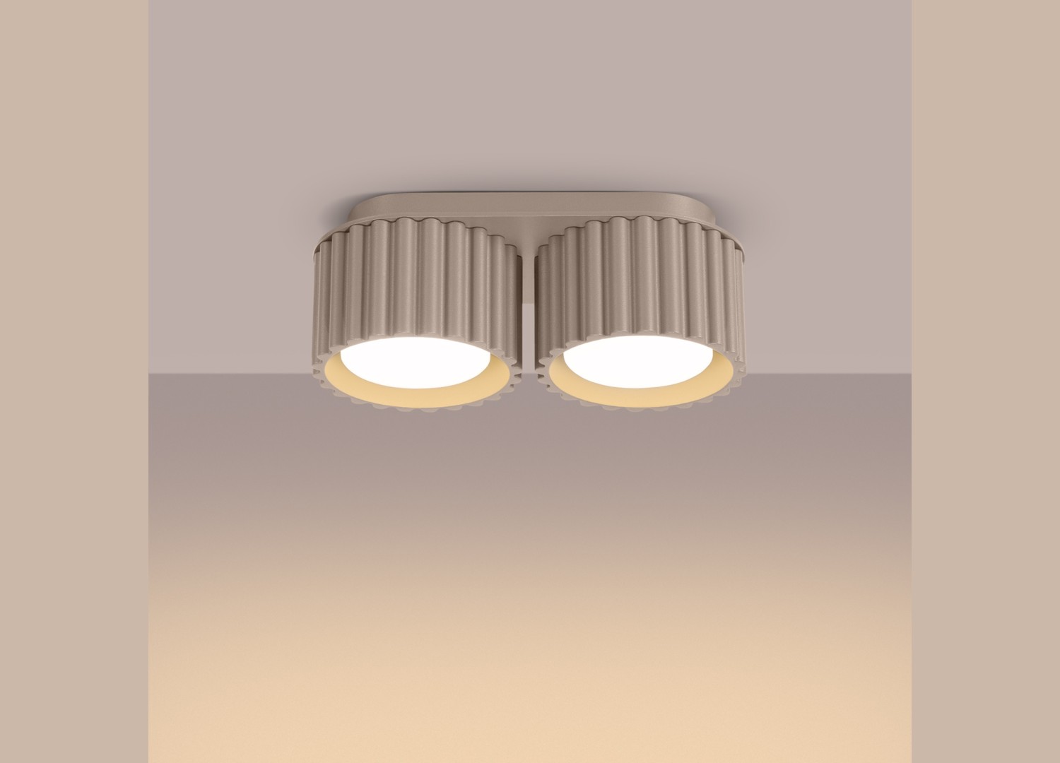 Plafonnier AURA 2 taupe GX53 – vue complémentaire 3