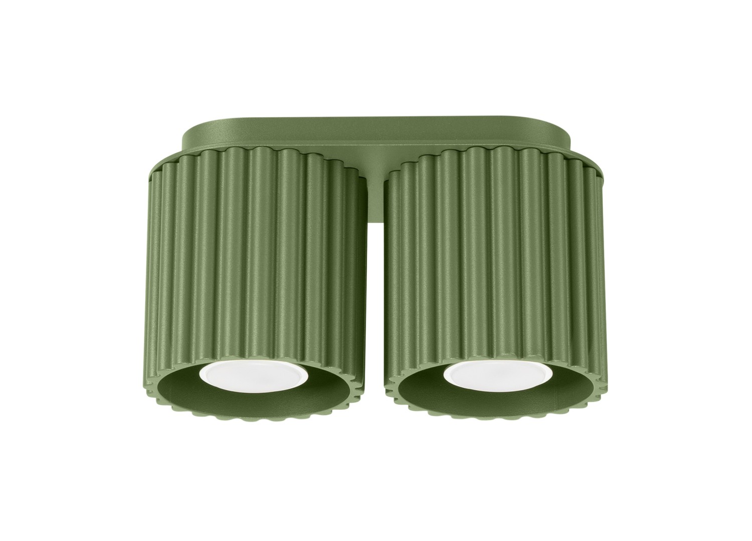 Plafonnier AURA 2 vert olive GU10