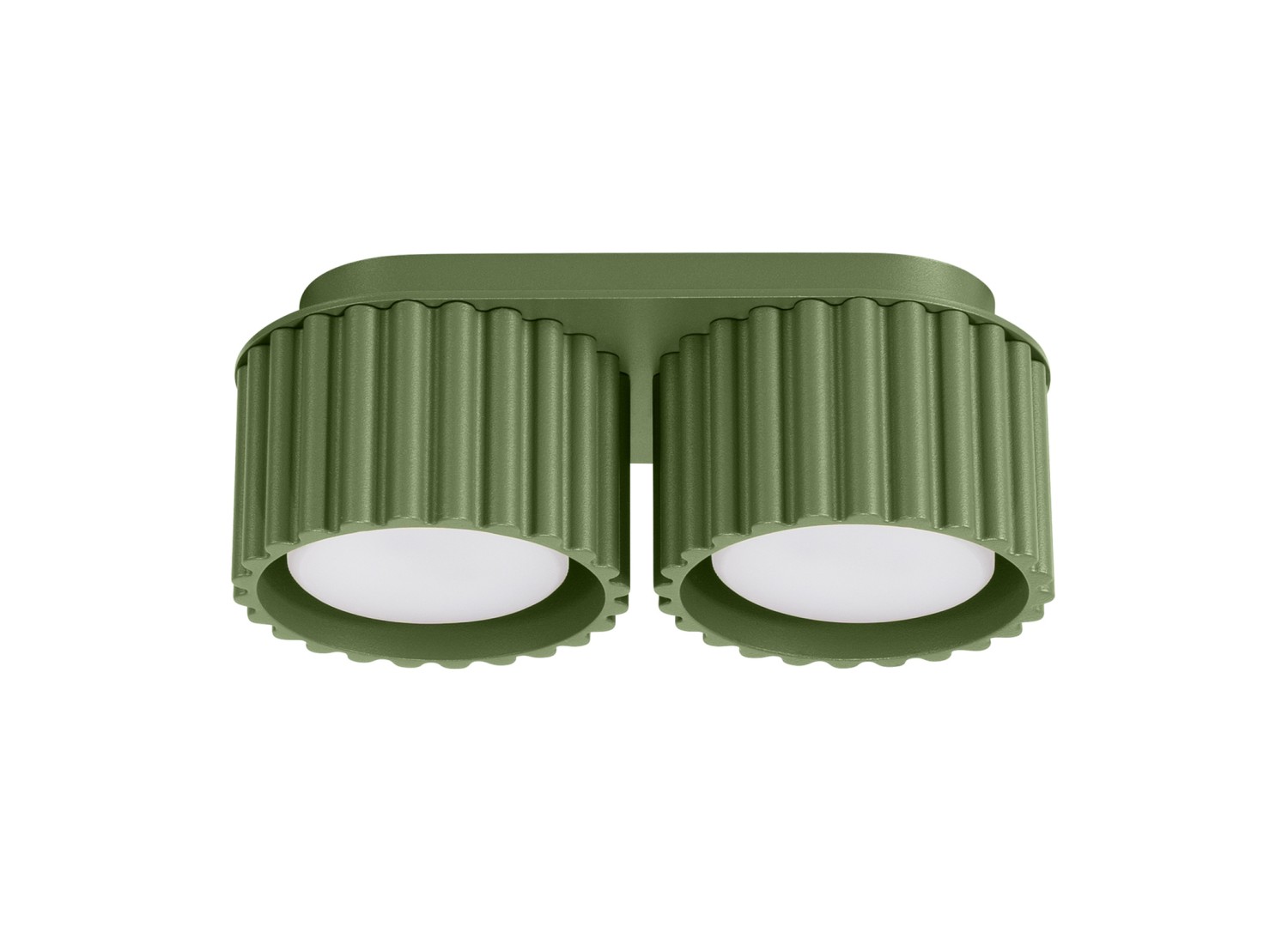 Plafonnier AURA 2 vert olive GX53