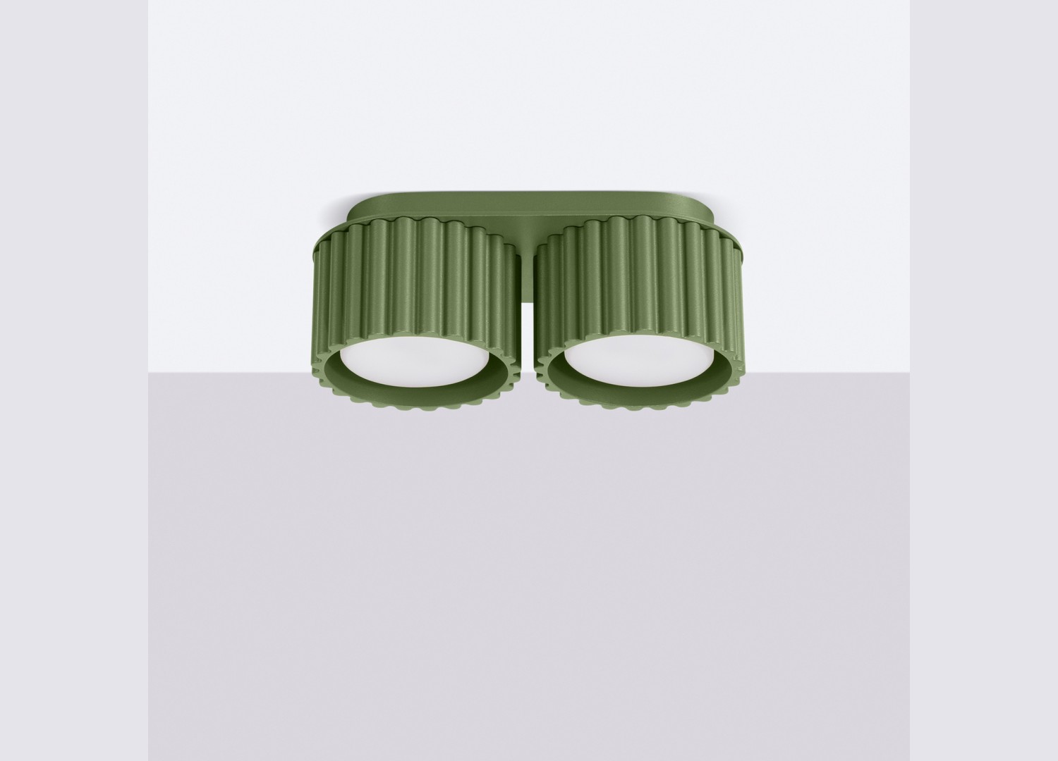 Plafonnier AURA 2 vert olive GX53 – vue complémentaire 2