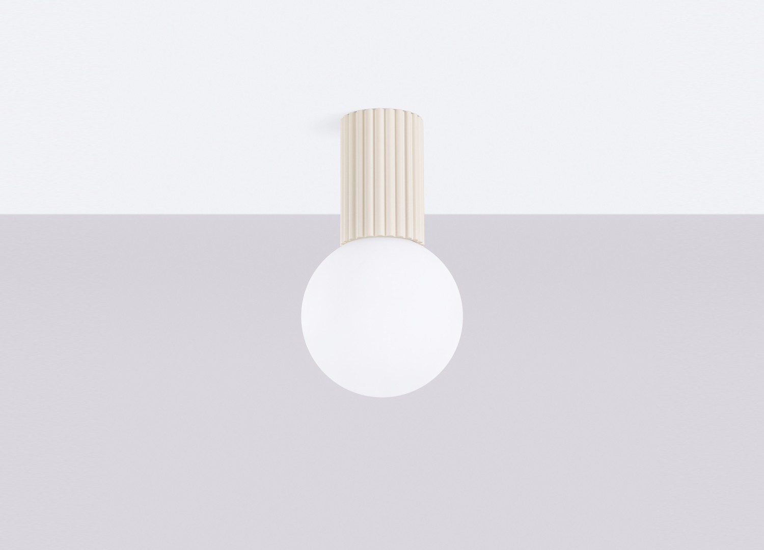 Plafonnier HALO beige IP44 – vue complémentaire 2