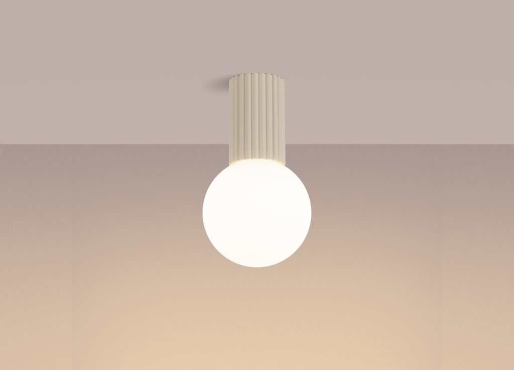 Plafonnier HALO beige IP44 – vue complémentaire 3