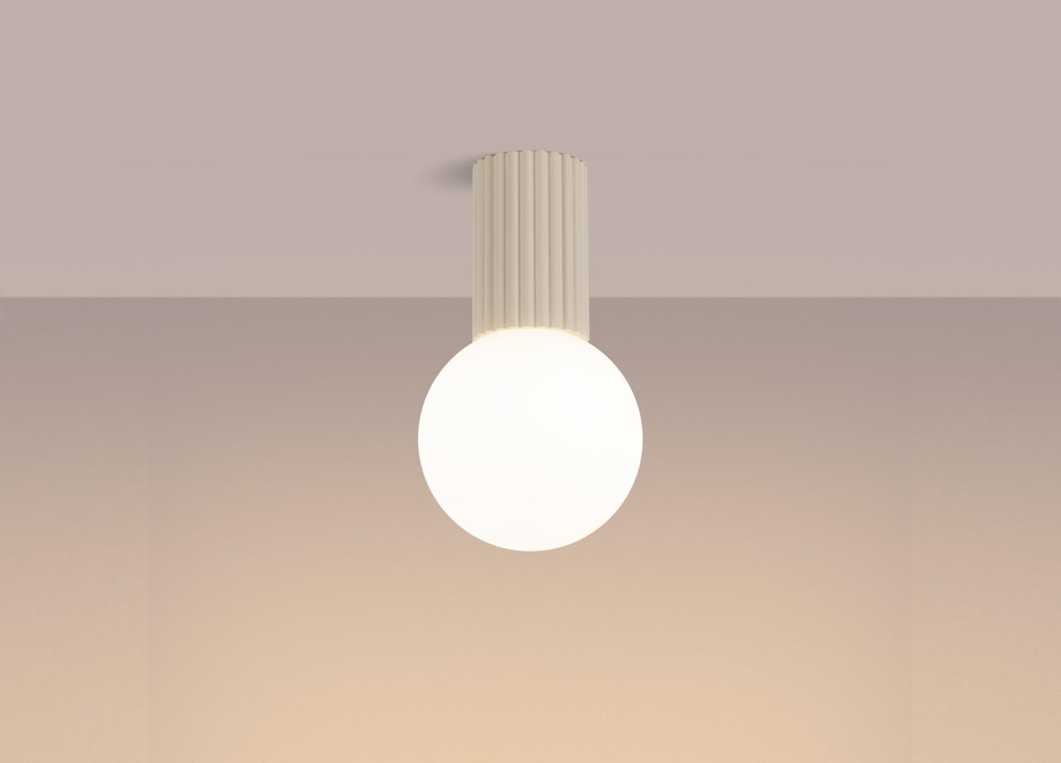 Plafonnier HALO beige IP44 – vue complémentaire 3