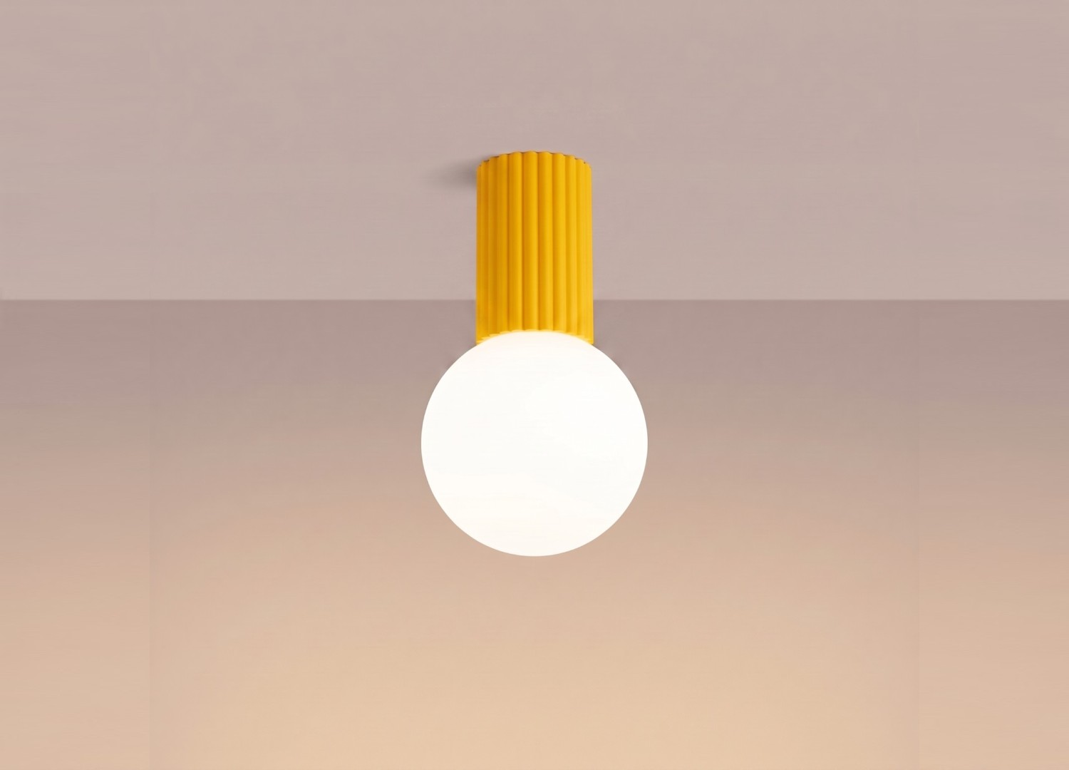 Plafonnier HALO jaune IP44 – vue complémentaire 3
