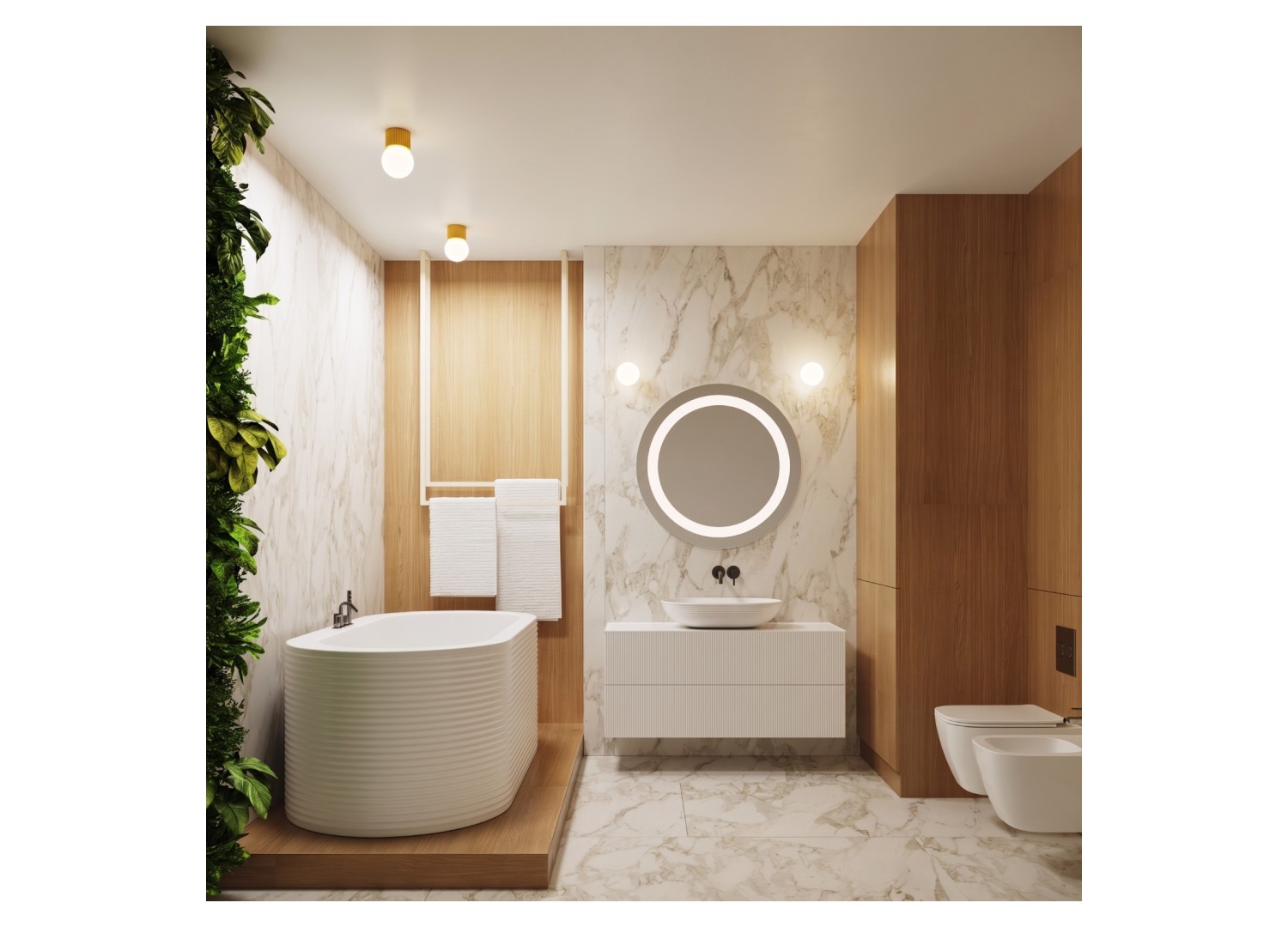 Plafonnier HALO jaune IP44 – dimensions