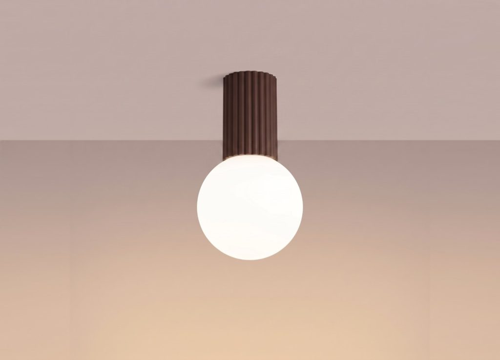 Plafonnier HALO marron IP44 – vue complémentaire 3
