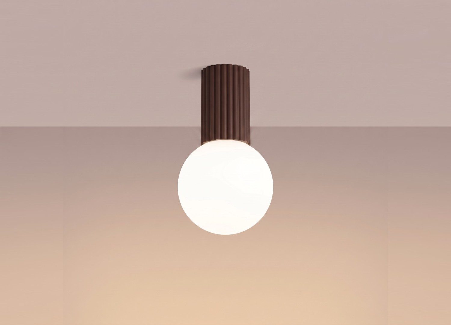 Plafonnier HALO marron IP44 – vue complémentaire 3