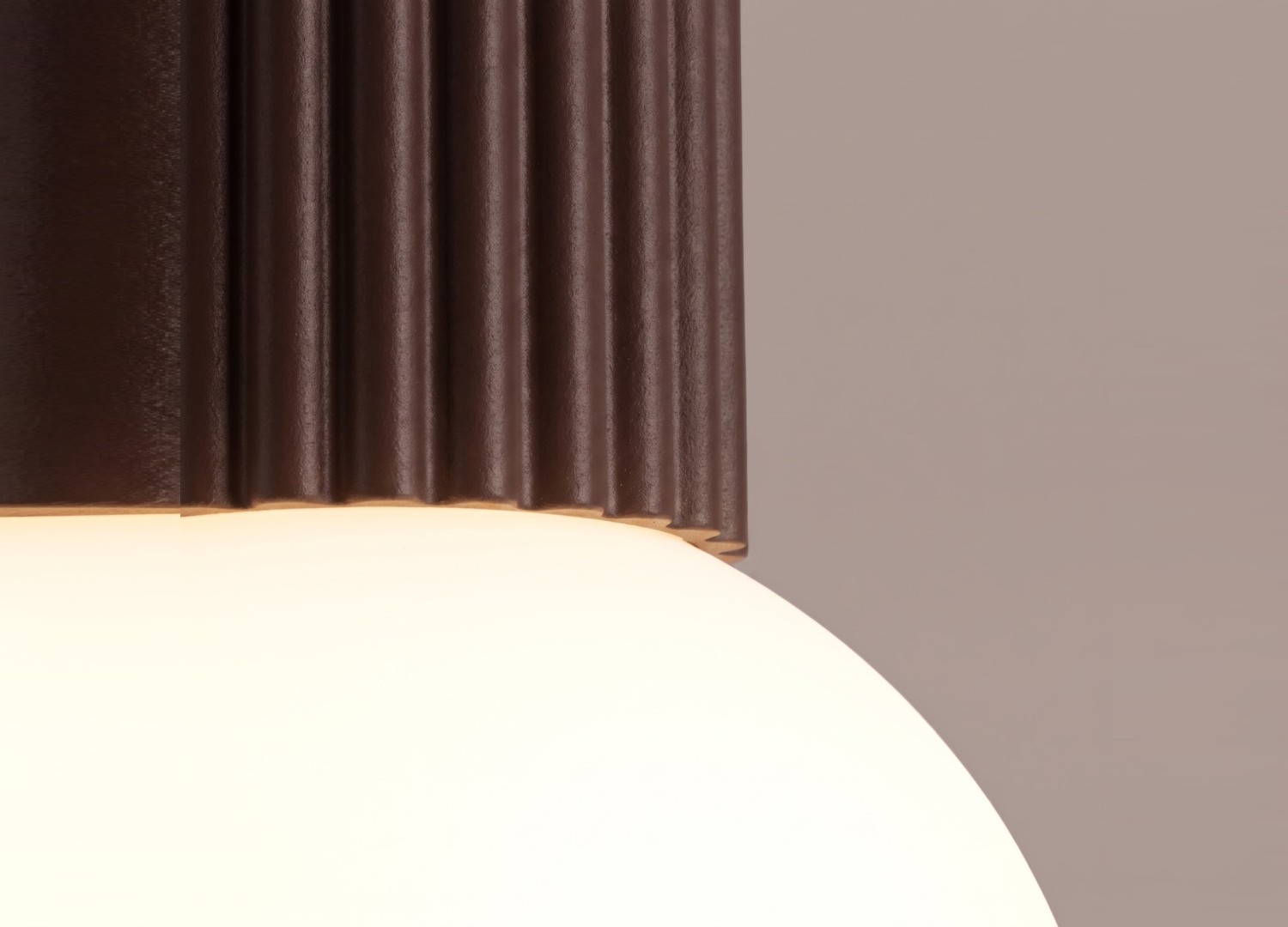 Plafonnier HALO marron IP44 – vue complémentaire 4