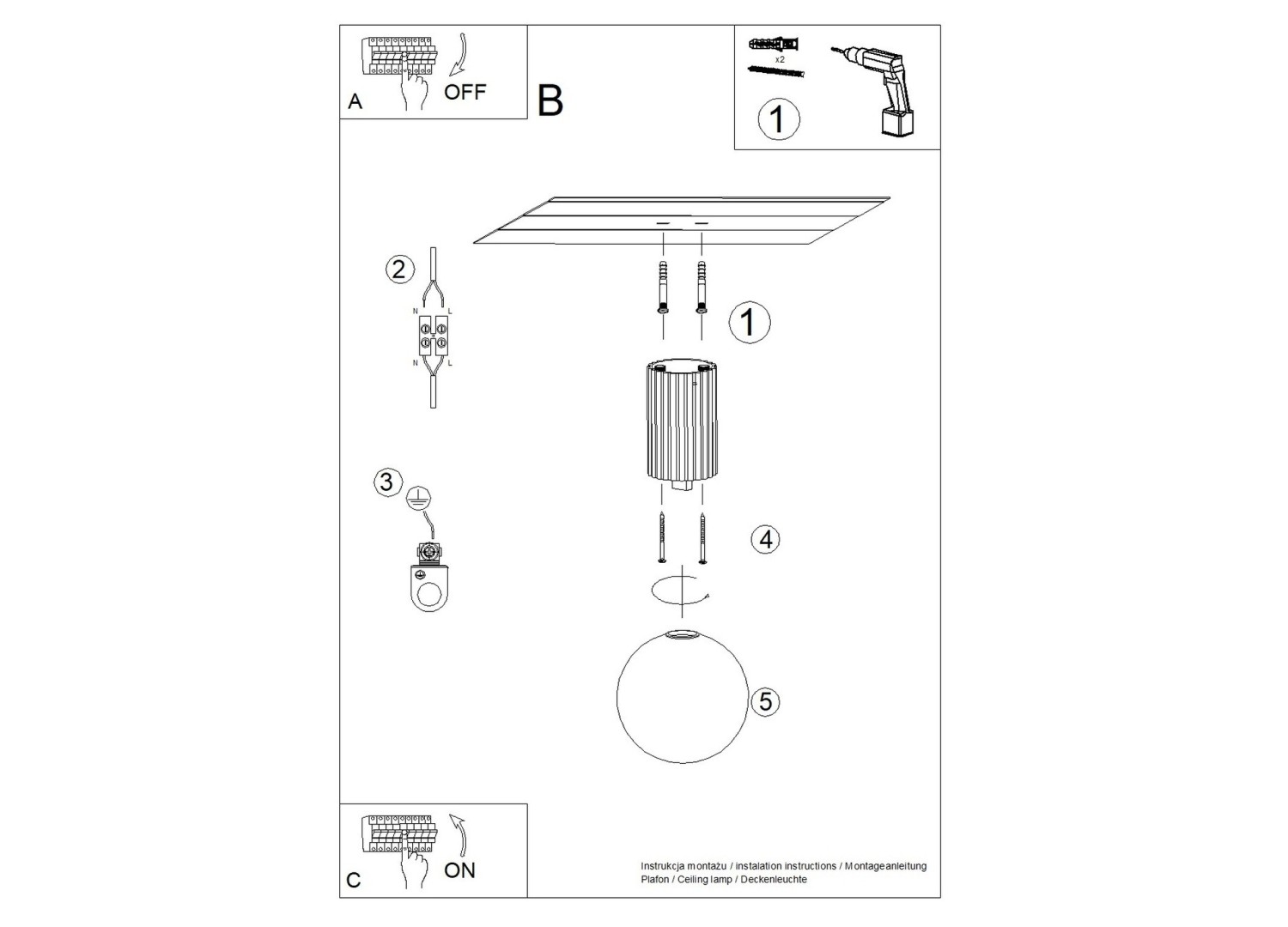 Plafonnier HALO marron IP44 – vue complémentaire 10