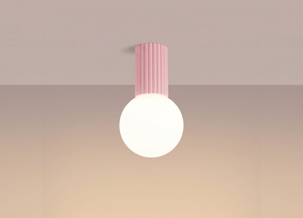 Plafonnier HALO rose IP44 – vue complémentaire 3
