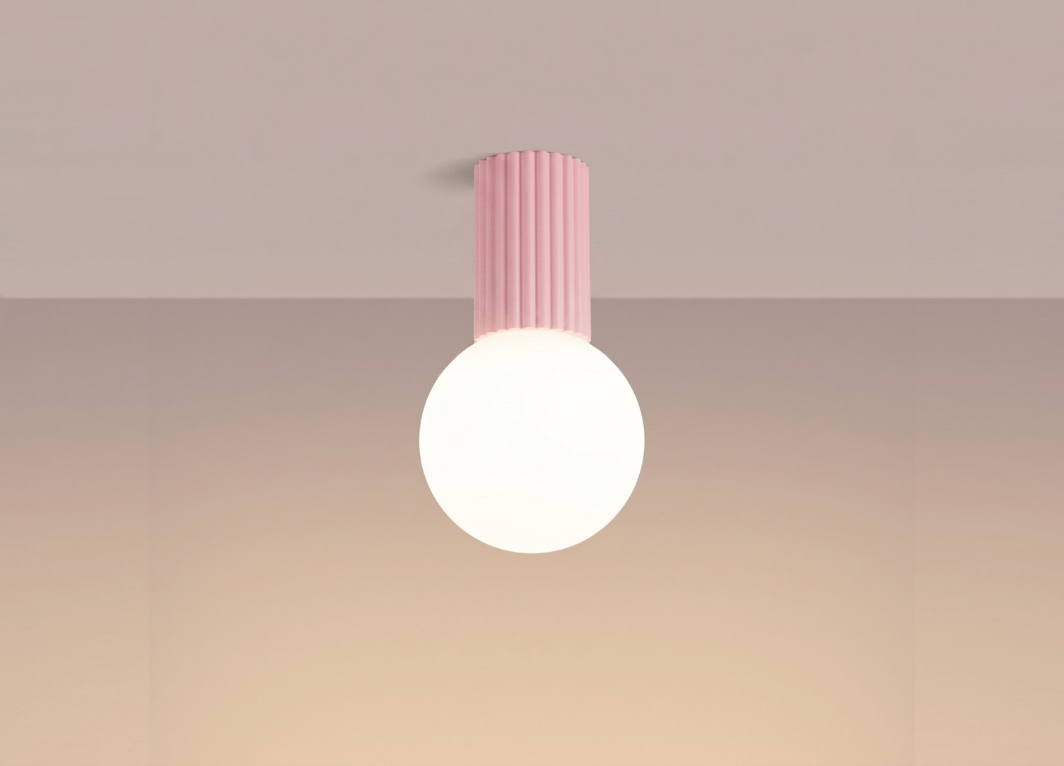 Plafonnier HALO rose IP44 – vue complémentaire 3