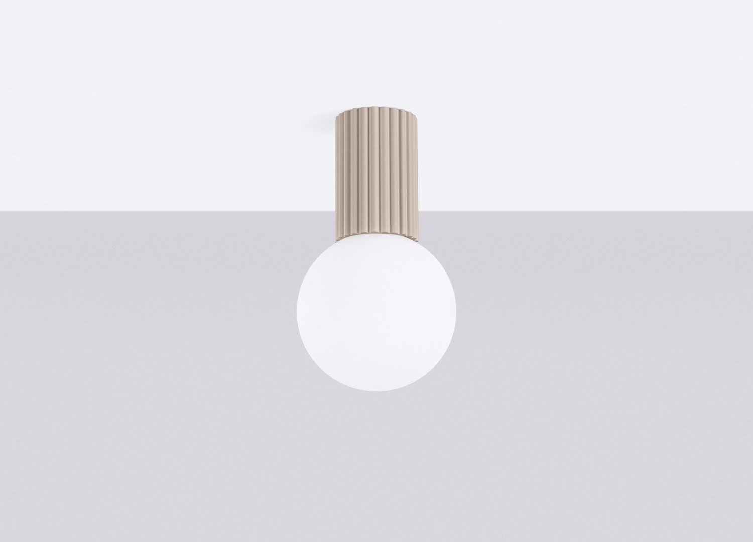 Plafonnier HALO taupe IP44 – vue complémentaire 2