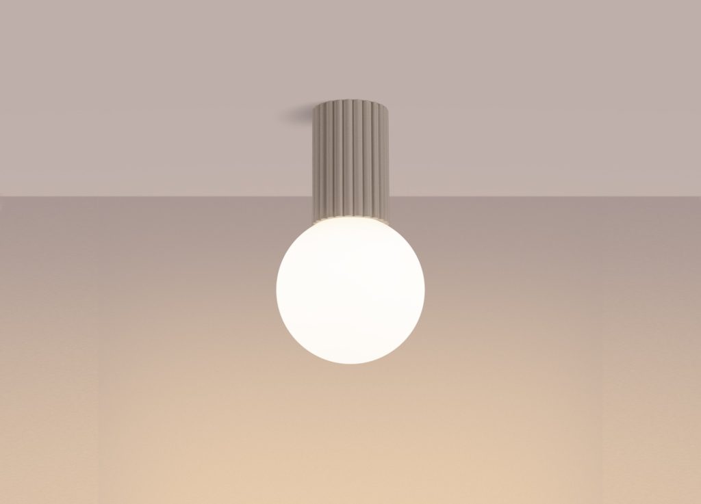 Plafonnier HALO taupe IP44 – vue complémentaire 3