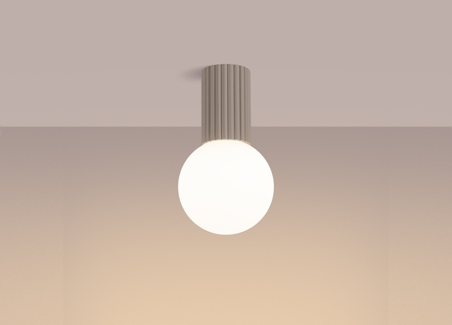 Plafonnier HALO taupe IP44 – vue complémentaire 3