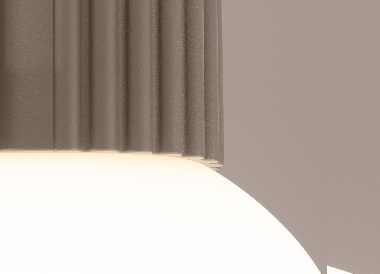 Plafonnier HALO taupe IP44 – vue complémentaire 4
