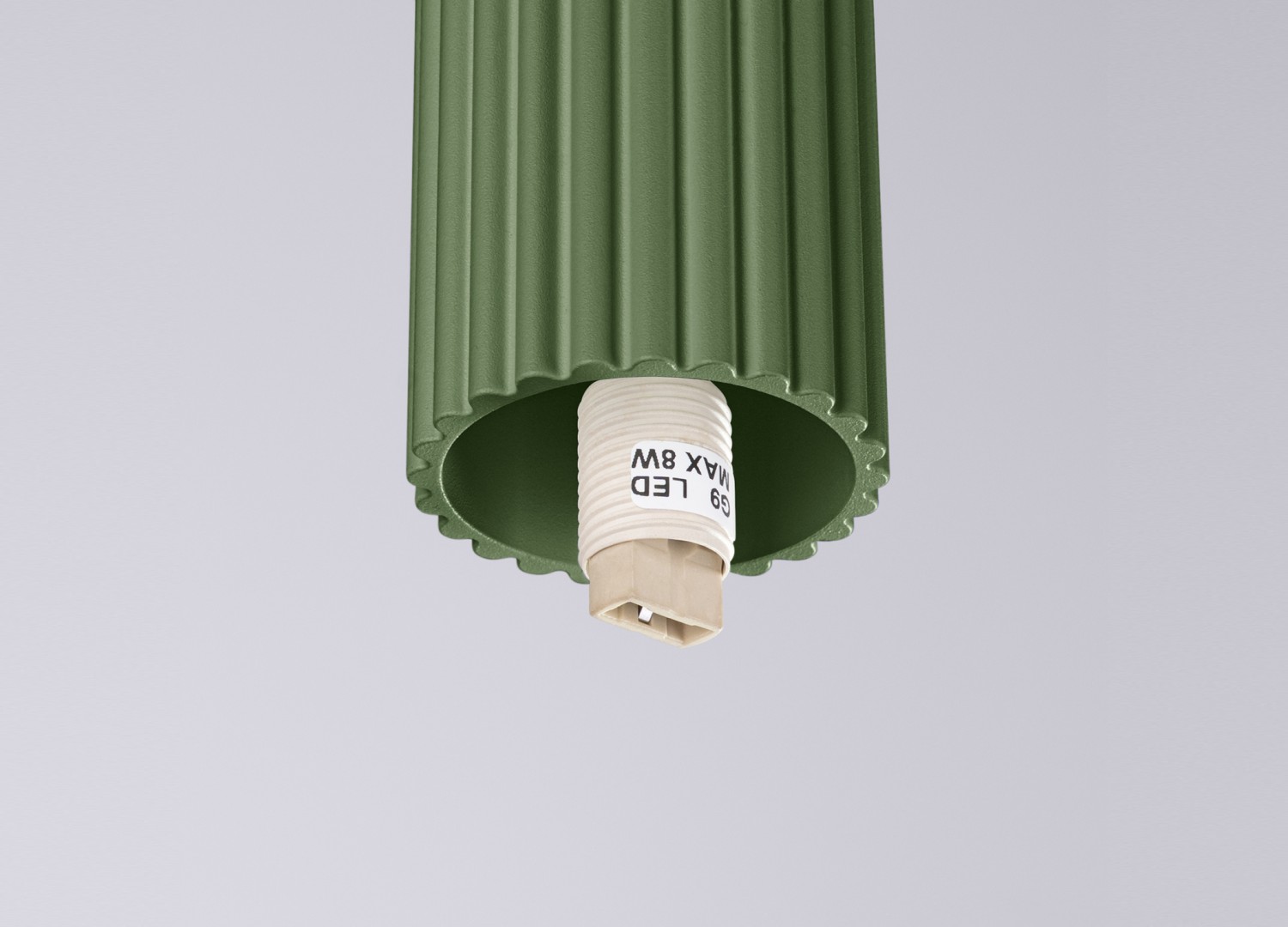 Plafonnier HALO vert olive IP44 – vue complémentaire 6
