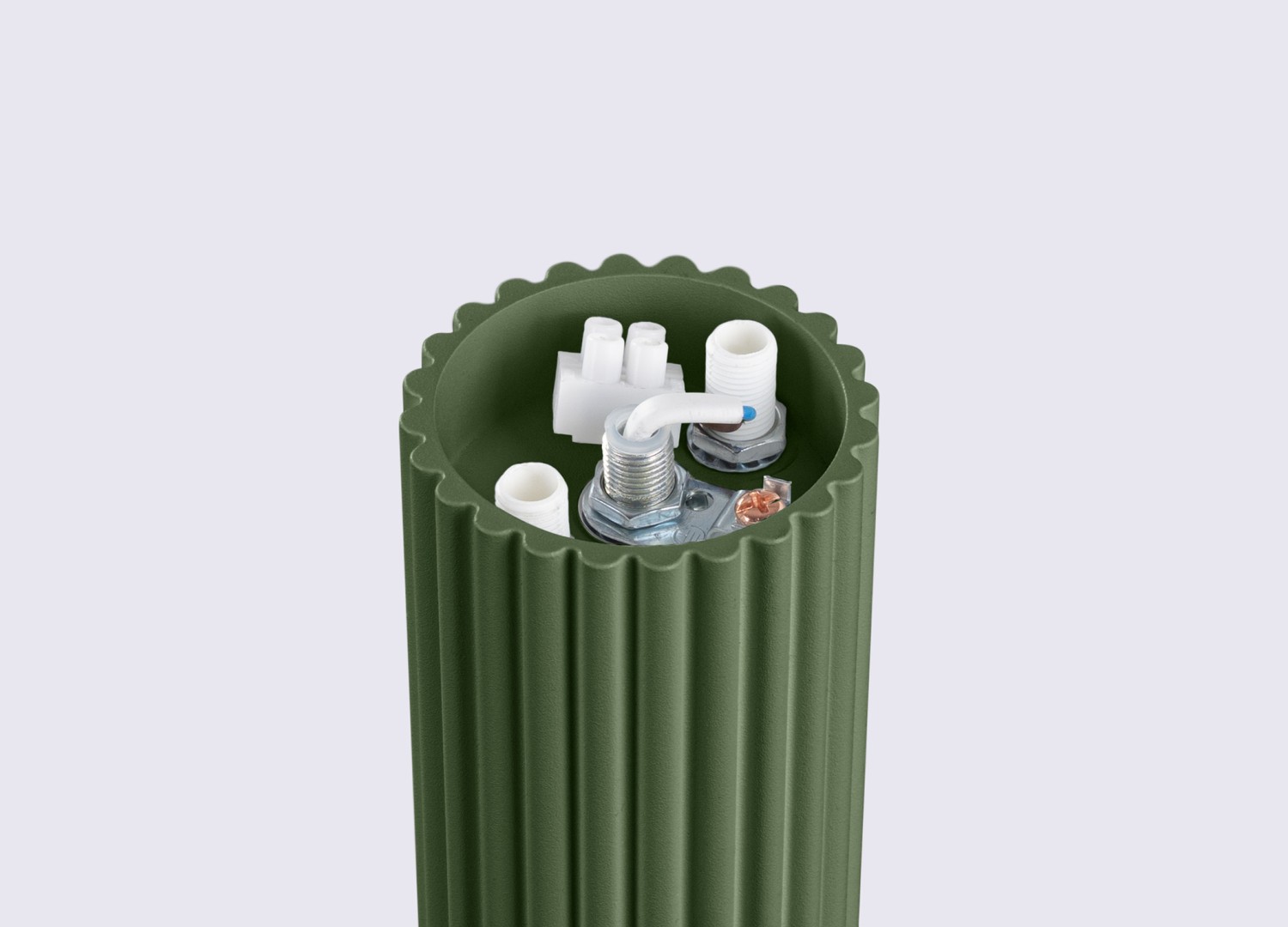 Plafonnier HALO vert olive IP44 – vue complémentaire 7