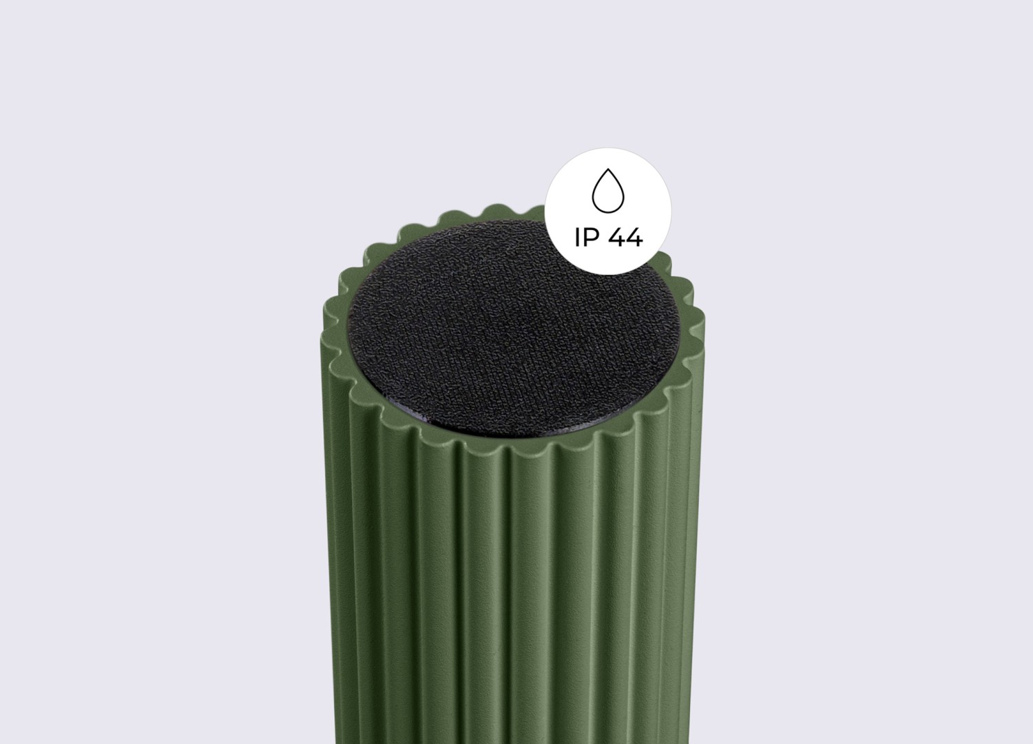 Plafonnier HALO vert olive IP44 – vue complémentaire 8