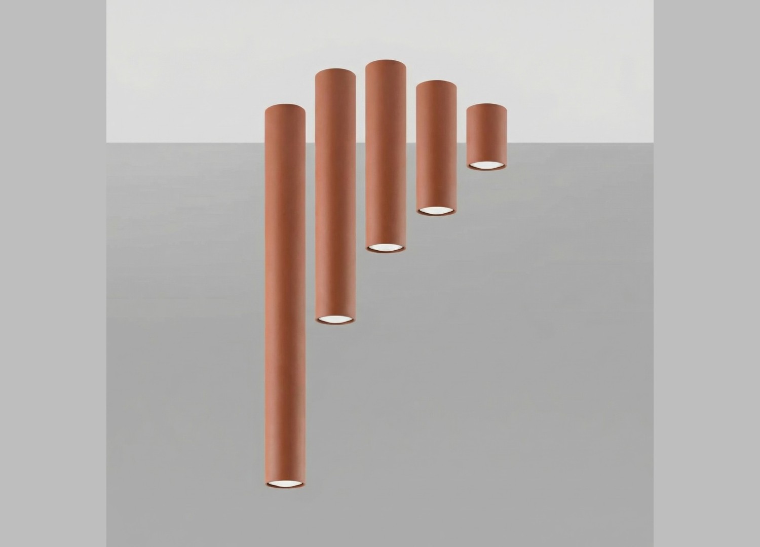 Plafonnier LAGOS 10 ocre rouge – vue complémentaire 5