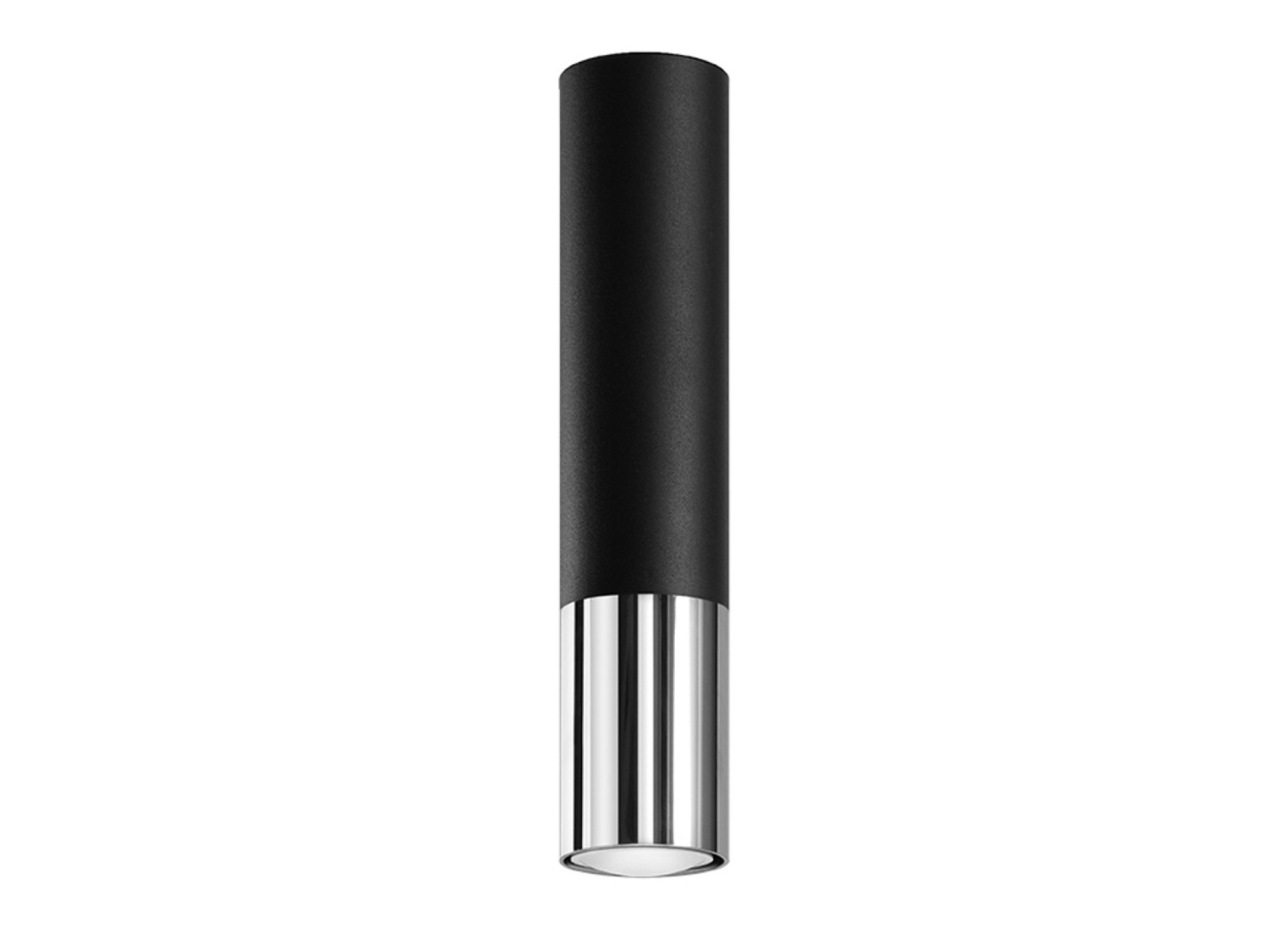 Plafonnier LOOPEZ noir/chromé GU10