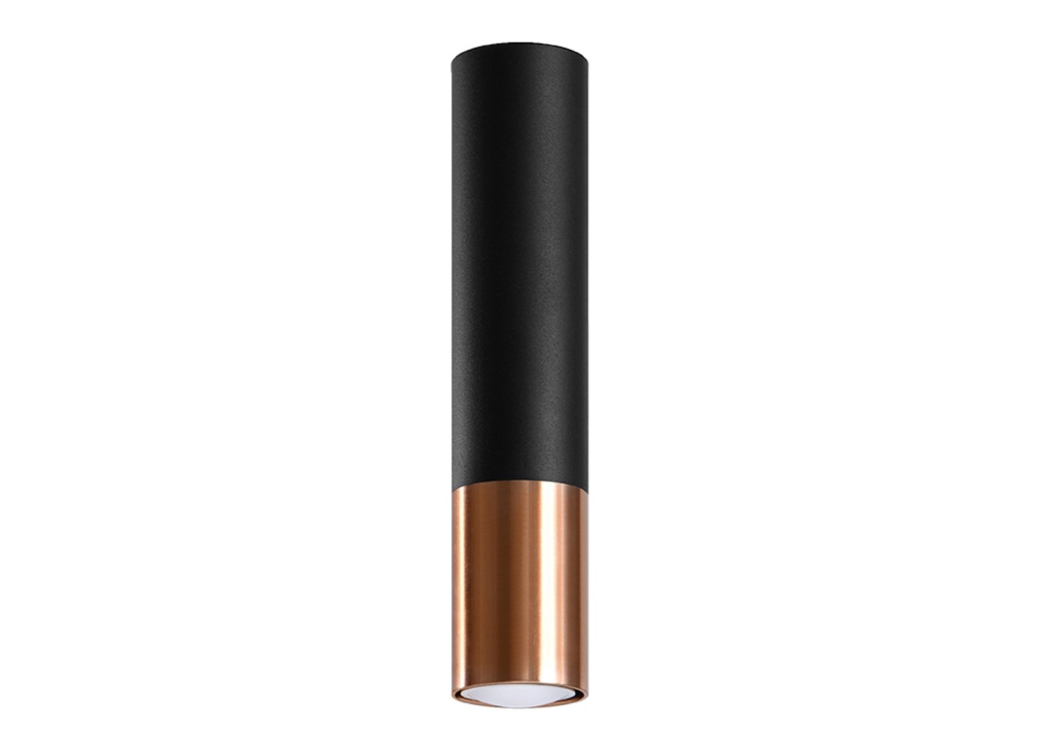 Plafonnier LOOPEZ noir/cuivre GU10