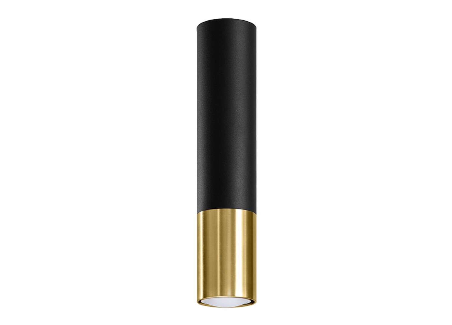 Plafonnier LOOPEZ noir/doré GU10