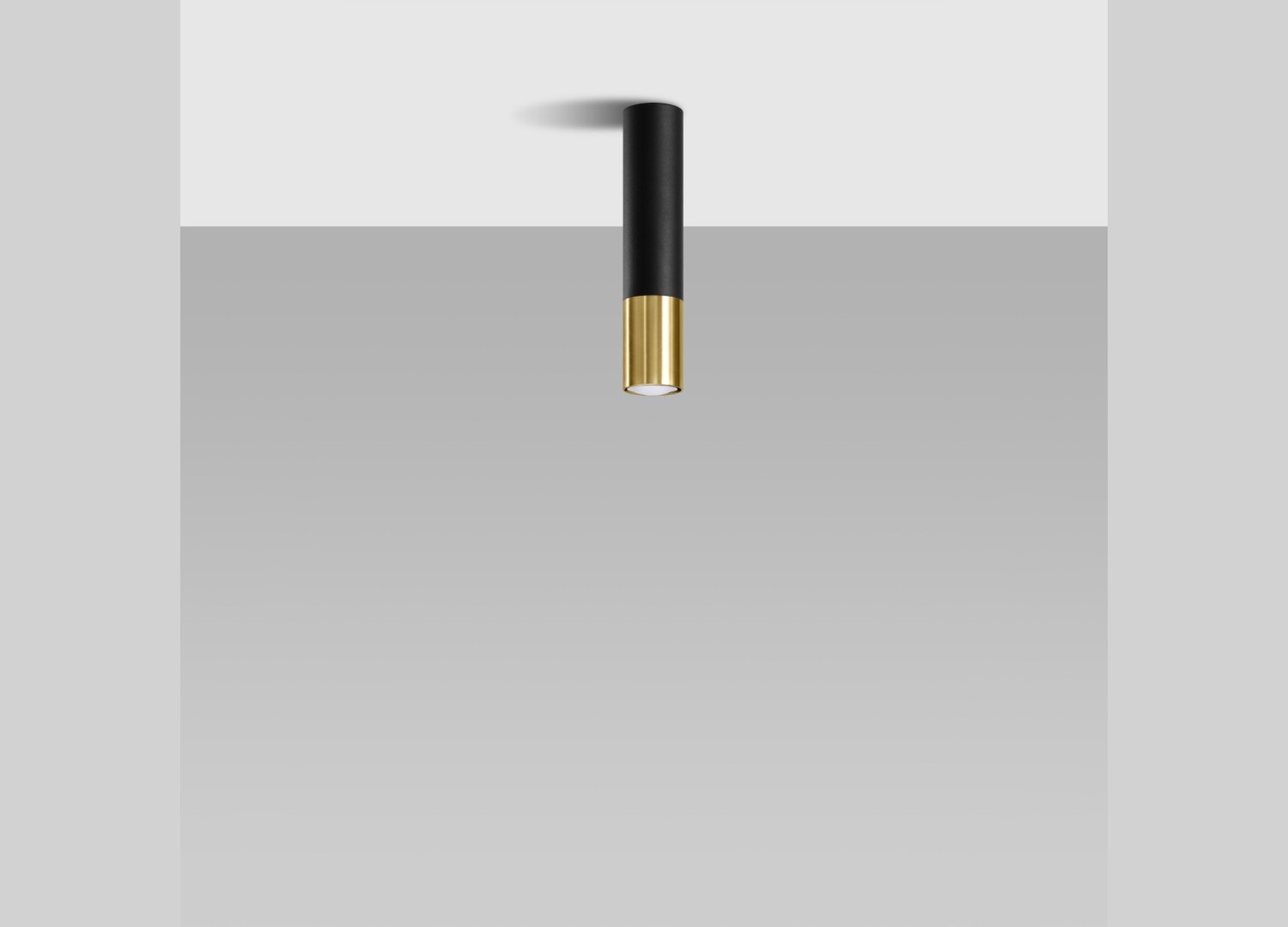 Plafonnier LOOPEZ noir/doré GU10 – vue complémentaire 2