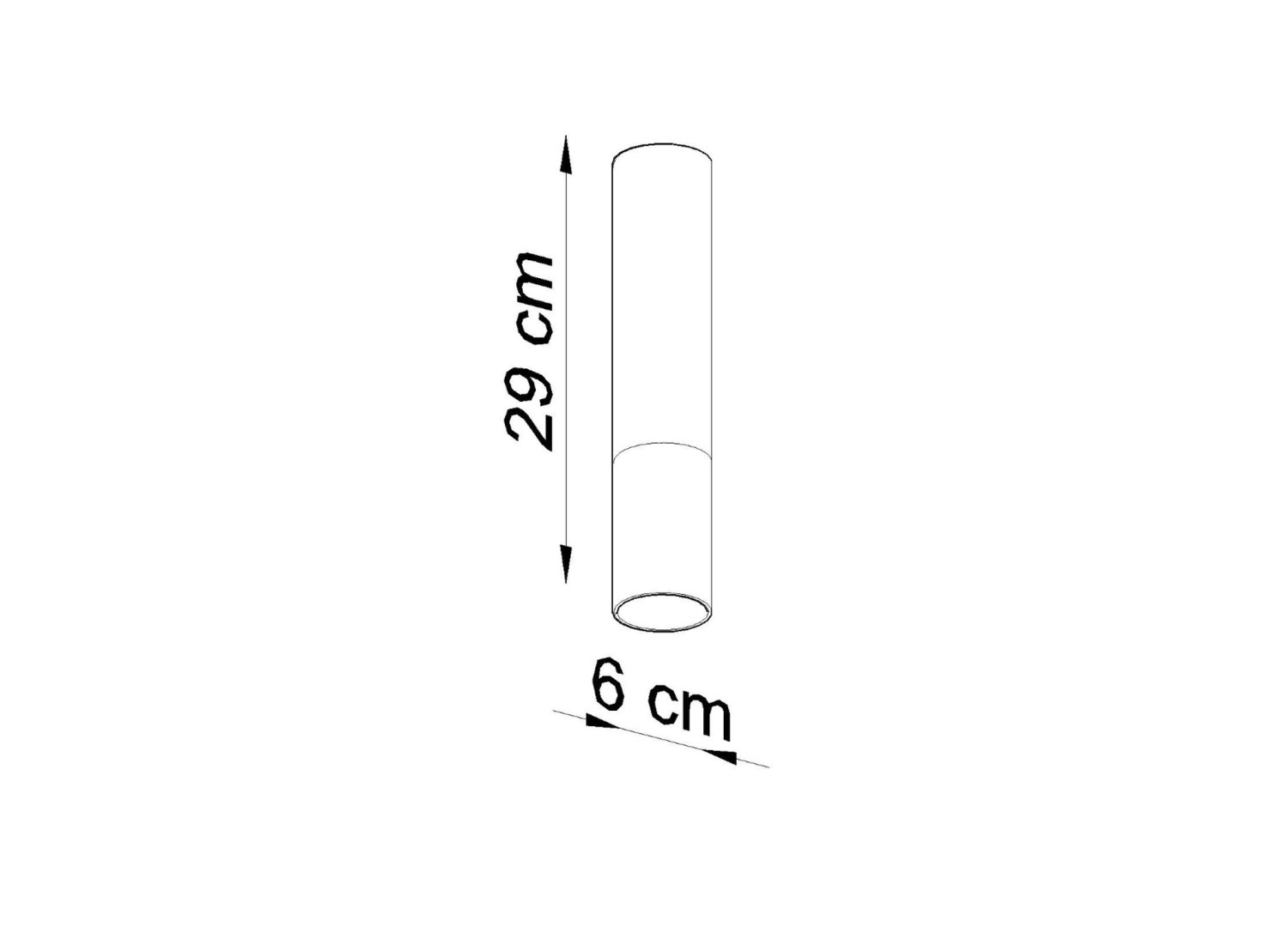 Plafonnier LOOPEZ noir/doré GU10 – dimensions et schéma technique