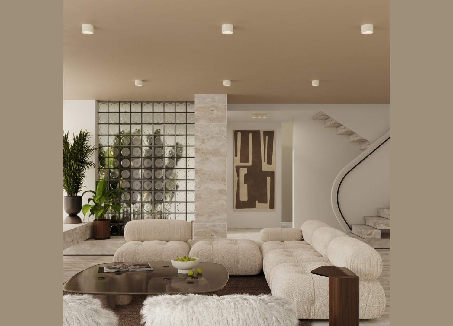 Plafonnier MODO 1 beige GX53 – vue complémentaire 10