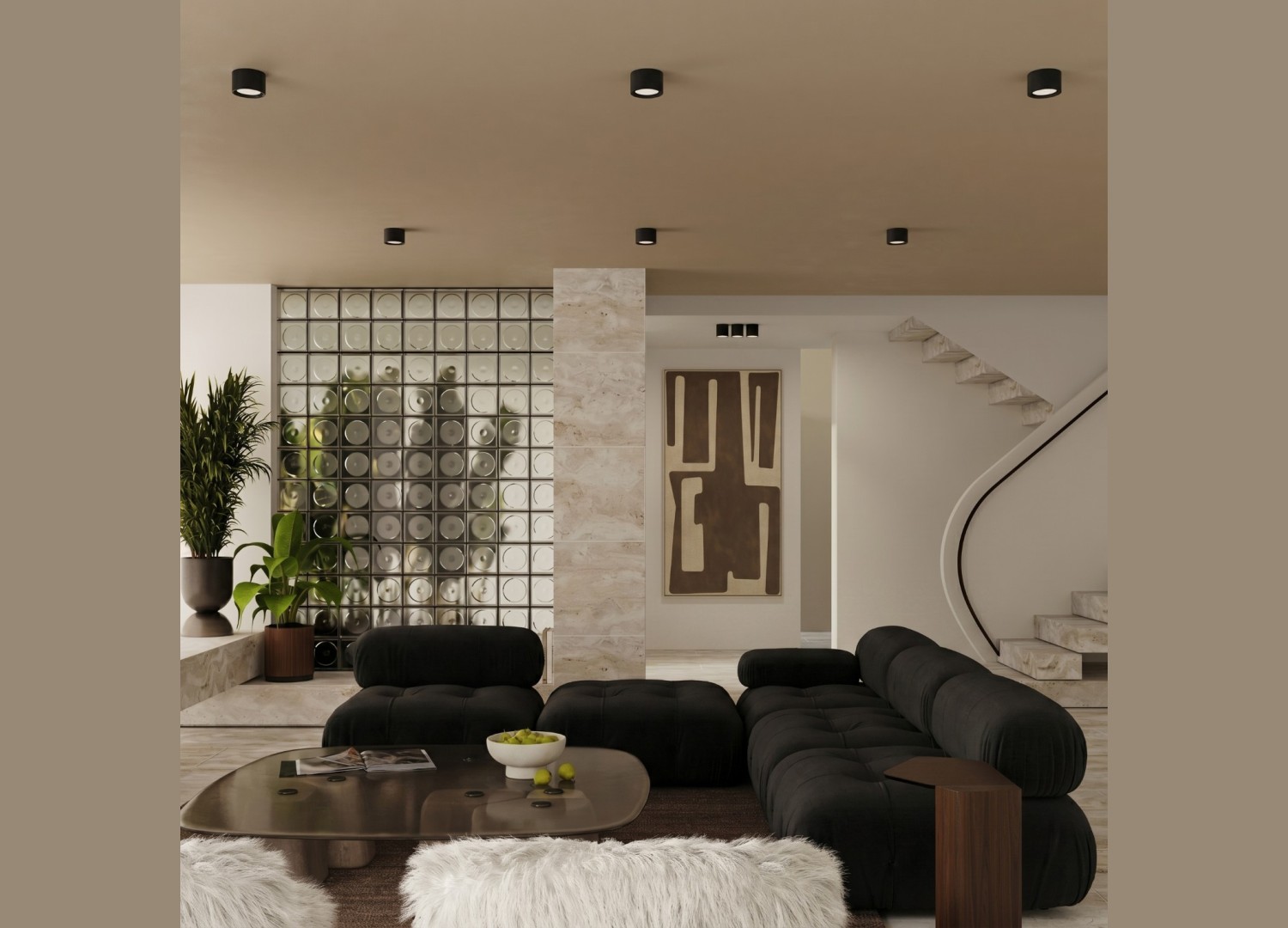 Plafonnier MODO 1 noir GX53 – vue complémentaire 10