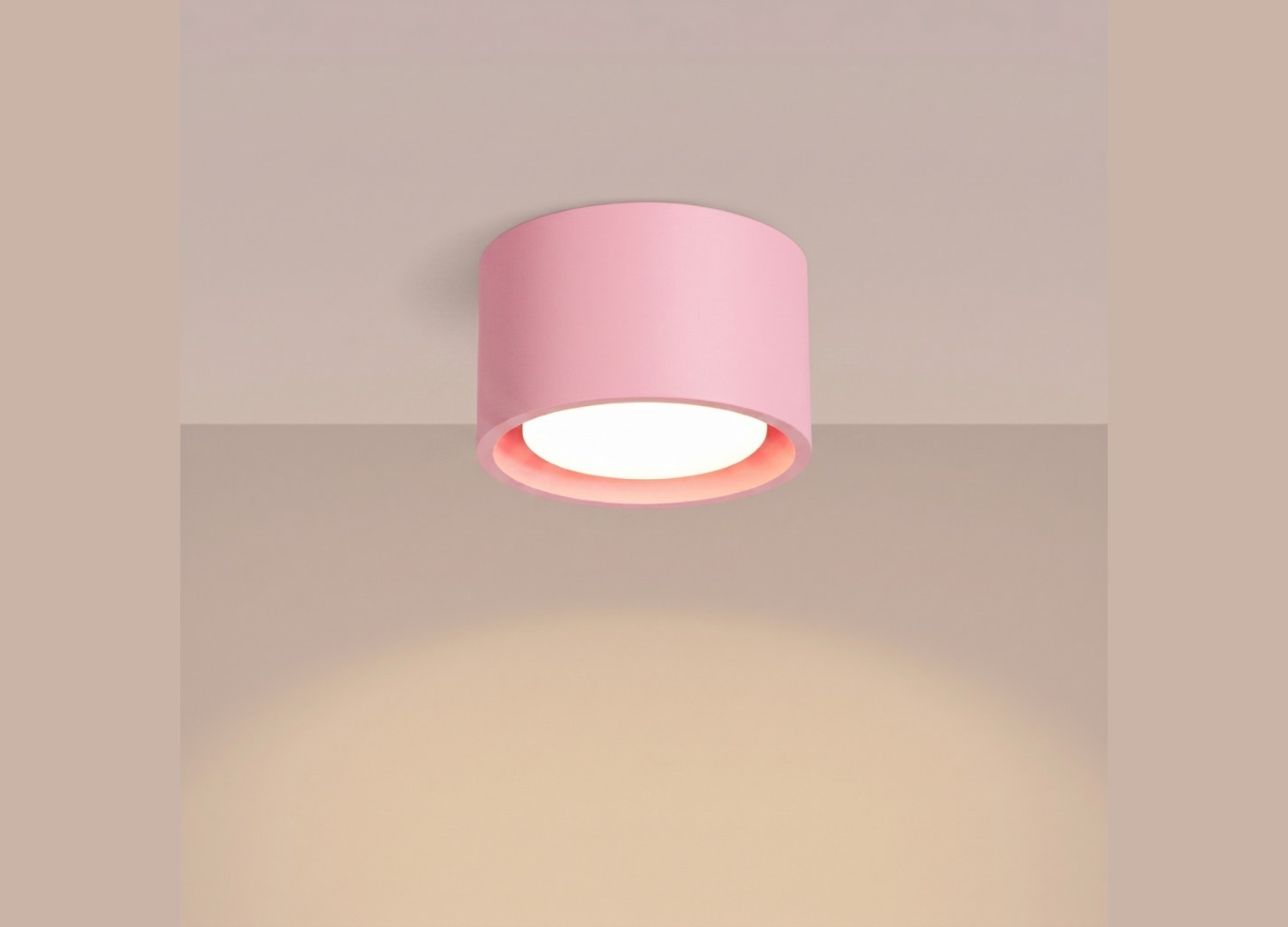 Plafonnier MODO 1 rose GX53 – vue complémentaire 3