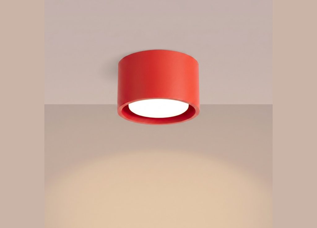 Plafonnier MODO 1 rouge GX53 – vue complémentaire 3