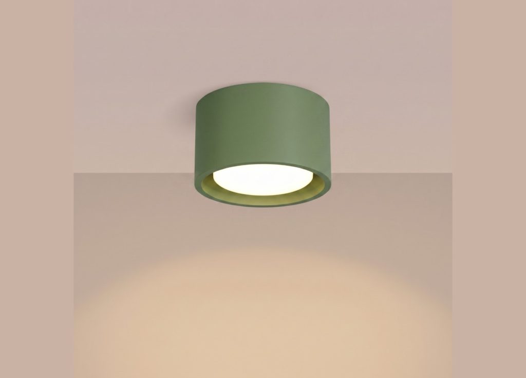 Plafonnier MODO 1 vert olive GX53 – vue complémentaire 3
