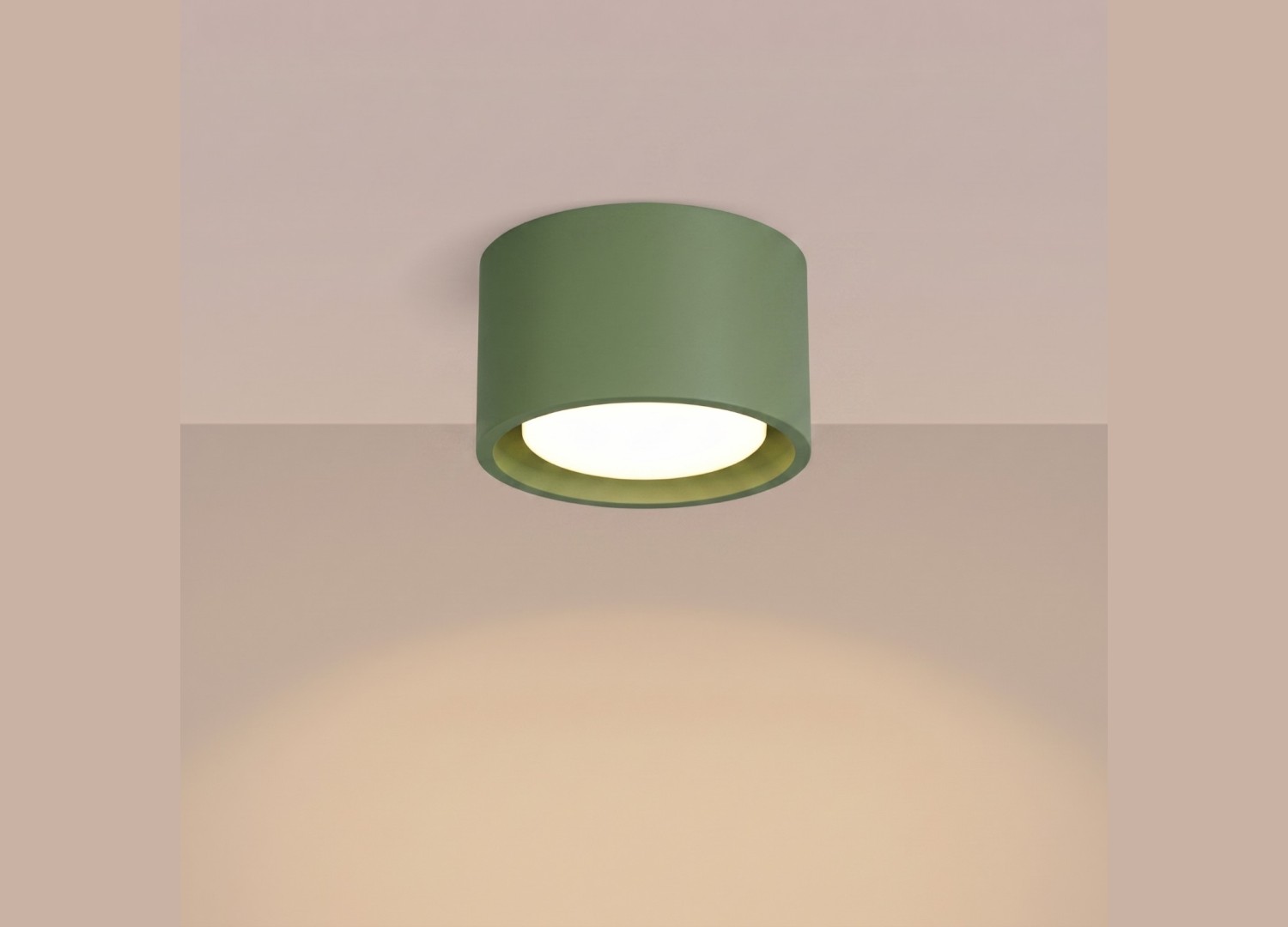 Plafonnier MODO 1 vert olive GX53 – vue complémentaire 3