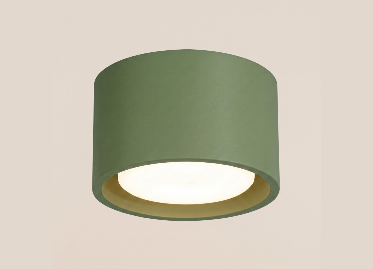 Plafonnier MODO 1 vert olive GX53 – vue complémentaire 4