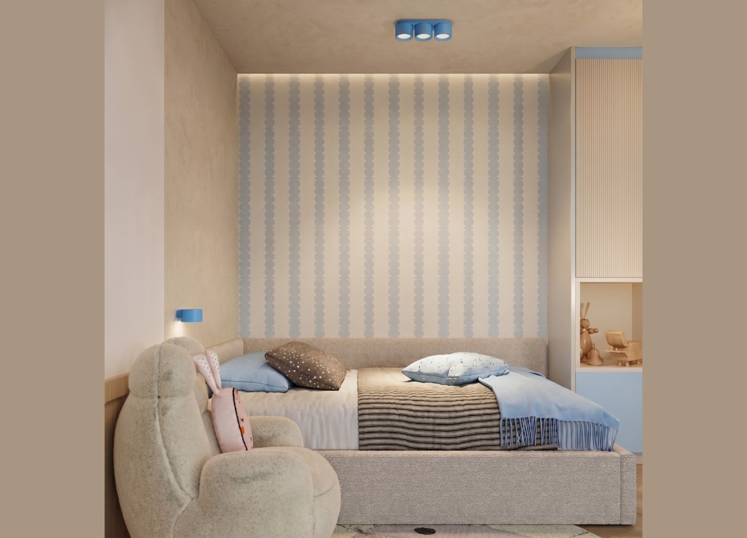 Plafonnier MODO 2 azur GX53 – vue complémentaire 10