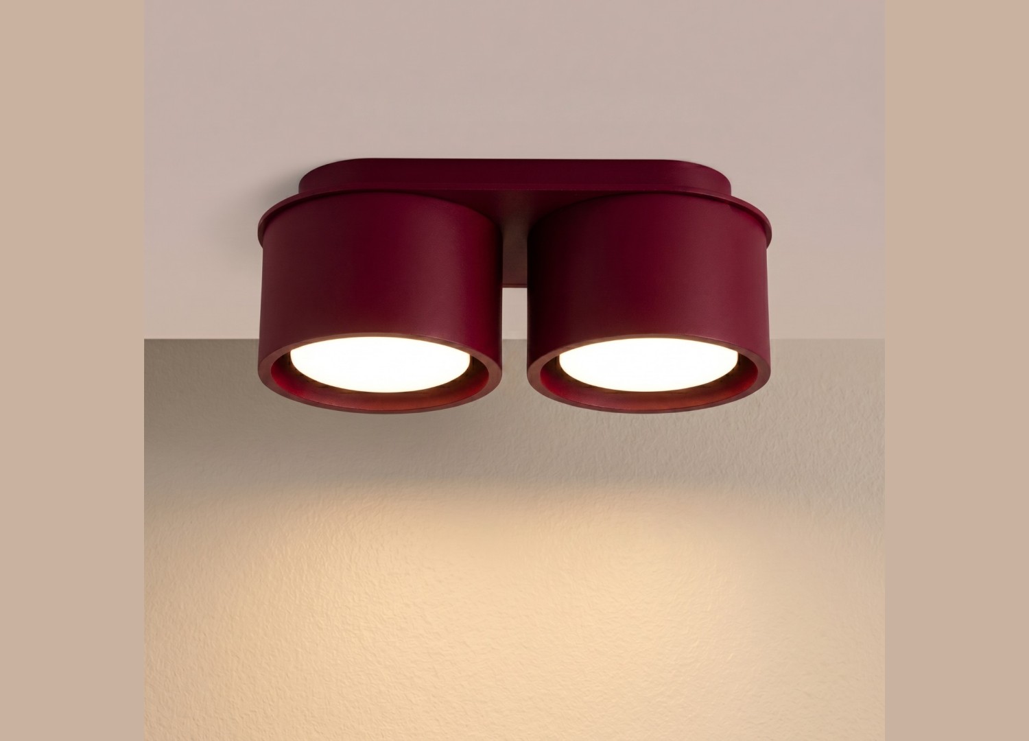 Plafonnier MODO 2 bordeaux GX53 – vue complémentaire 3