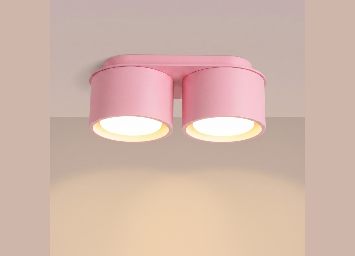 Plafonnier MODO 2 rose GX53 – vue complémentaire 3