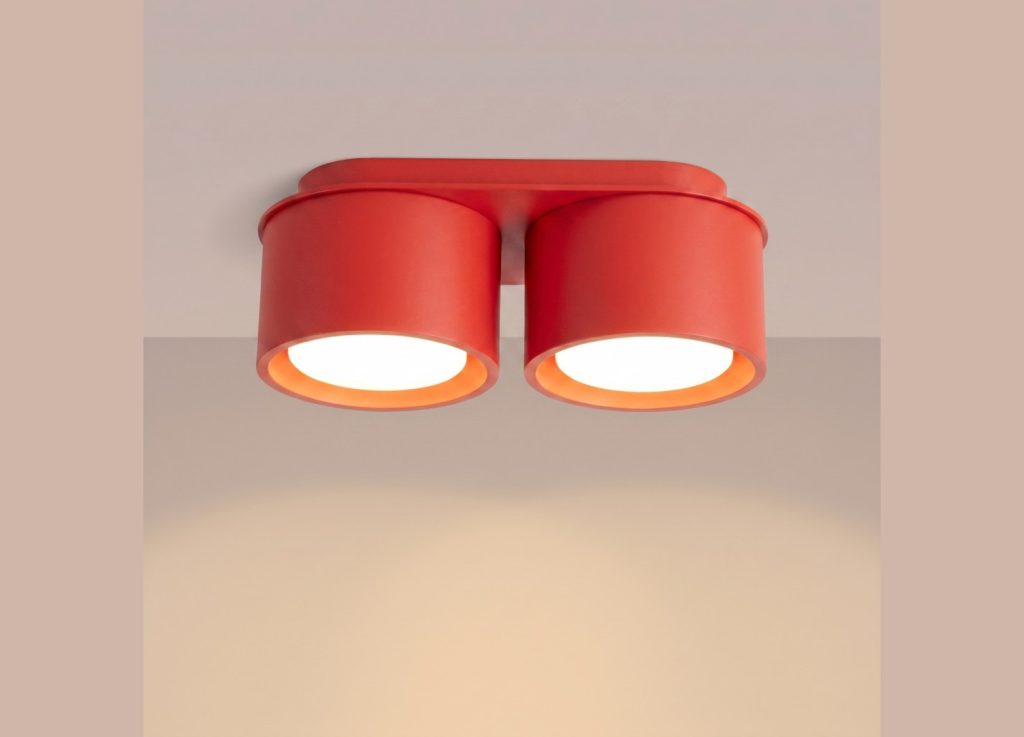 Plafonnier MODO 2 rouge GX53 – vue complémentaire 3