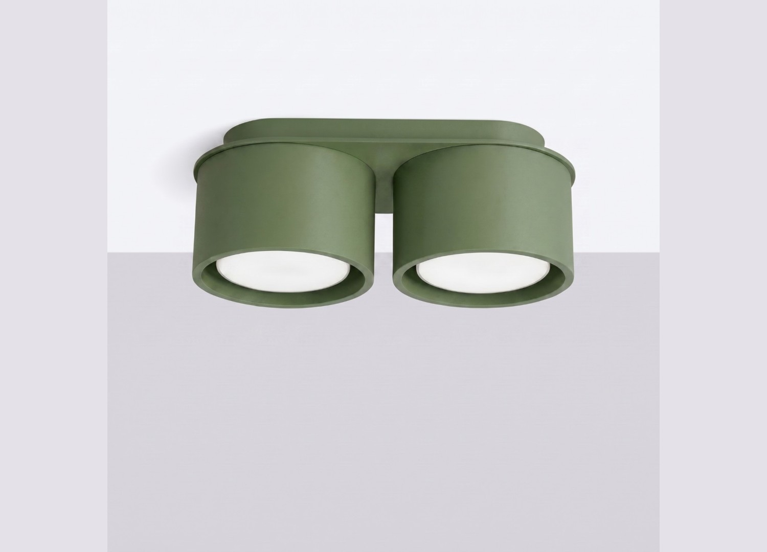 Plafonnier MODO 2 vert olive GX53 – vue complémentaire 2