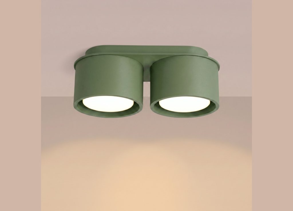 Plafonnier MODO 2 vert olive GX53