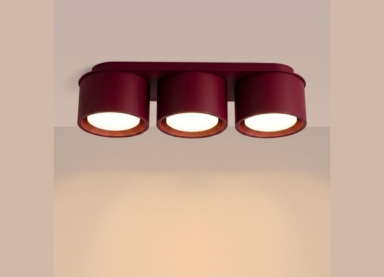 Plafonnier MODO 3 bordeaux GX53 – vue complémentaire 3