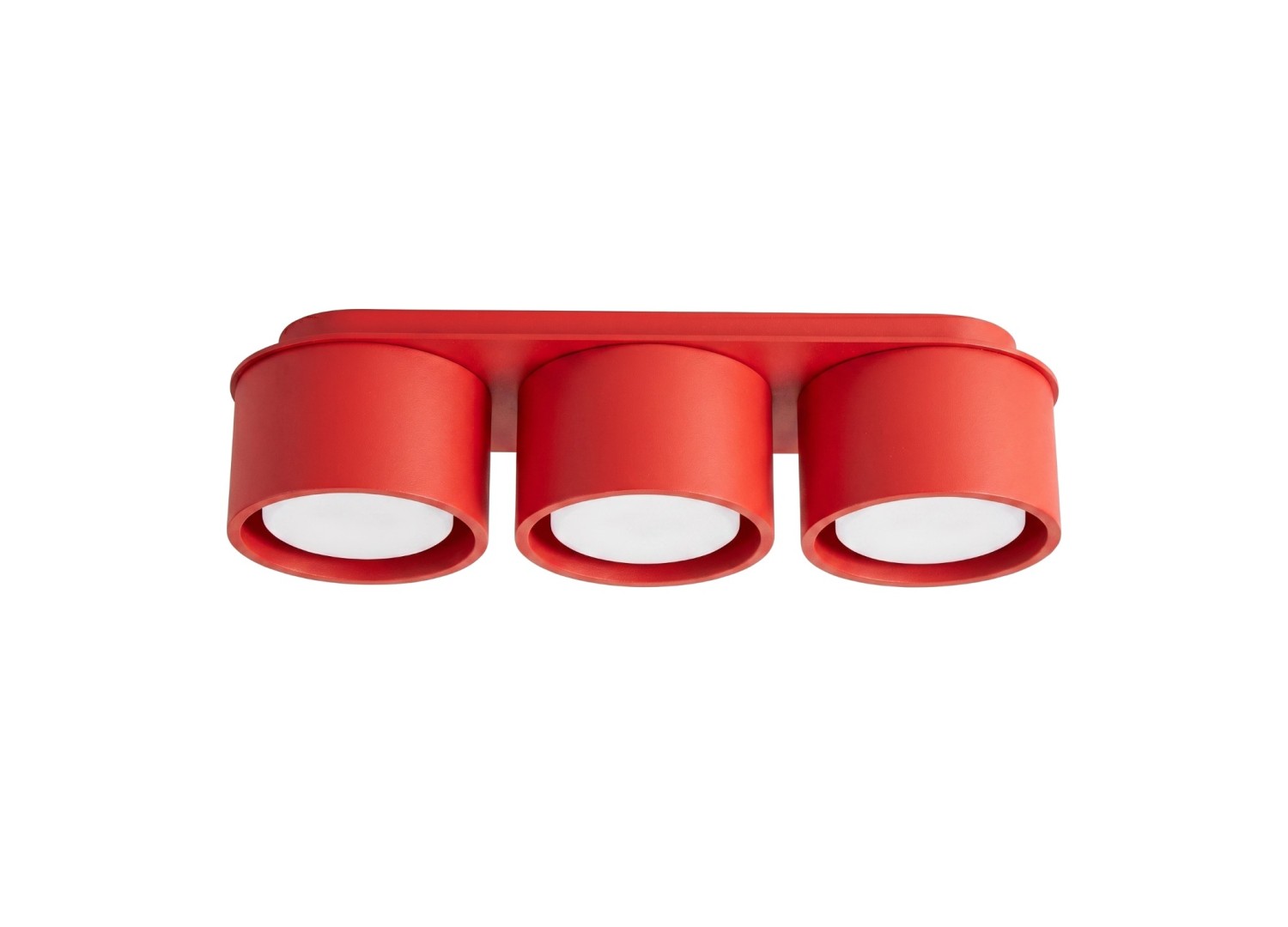 Plafonnier MODO 3 rouge GX53