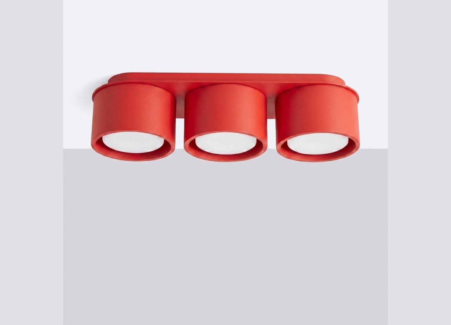 Plafonnier MODO 3 rouge GX53 – vue complémentaire 2