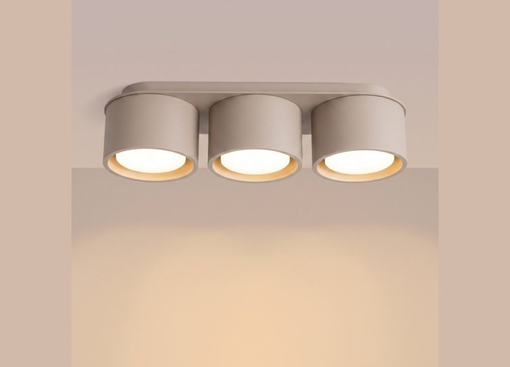 Plafonnier MODO 3 taupe GX53