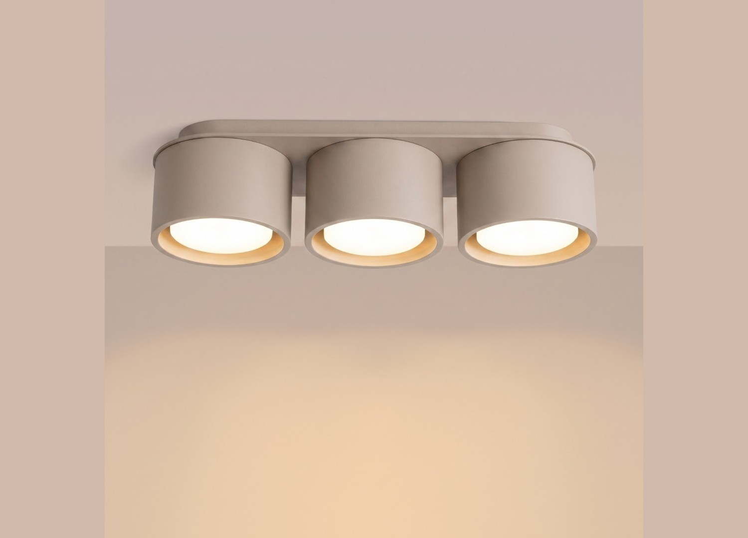 Plafonnier MODO 3 taupe GX53 – vue complémentaire 3