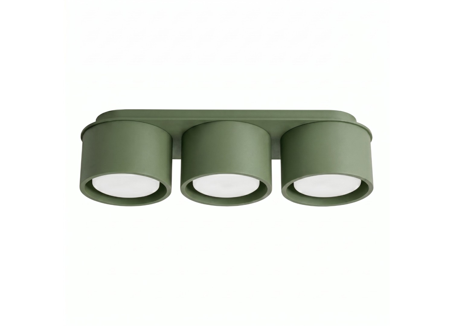 Plafonnier MODO 3 vert olive GX53