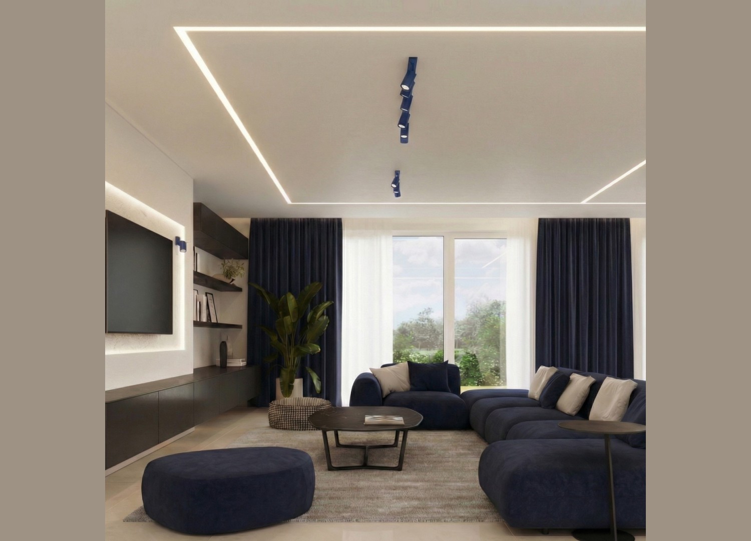 Plafonnier RING 2 bleu outremer – vue complémentaire 11